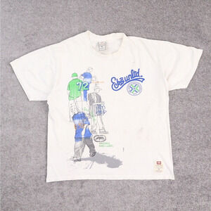 Vintage Y2K Echo Unltd Thrashed Medium White Short Sleeve T-Shirt